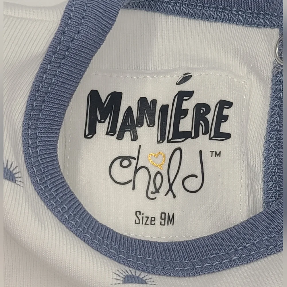 NEW Maniére baby boy sun print footie size 9 months
